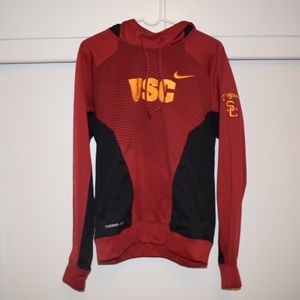 USC Red and Black Nike Hoodie Jacket